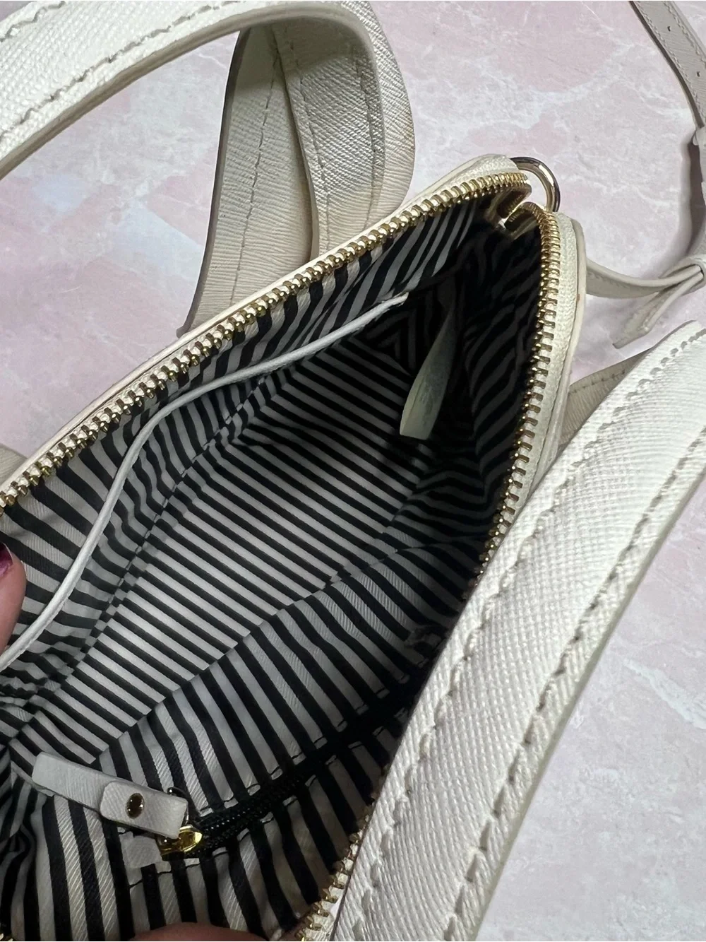 Kate Spade Make Magic Off White Bunny Maise Leather Purse